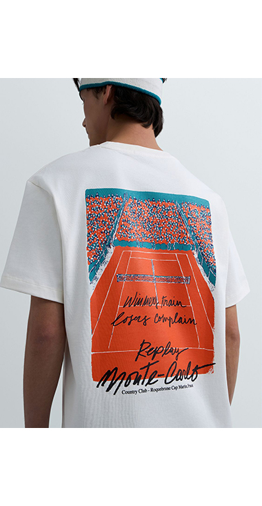 REPLAY &times; Monte Carlo Country Club オーバーサイズ Tシャツ 詳細画像